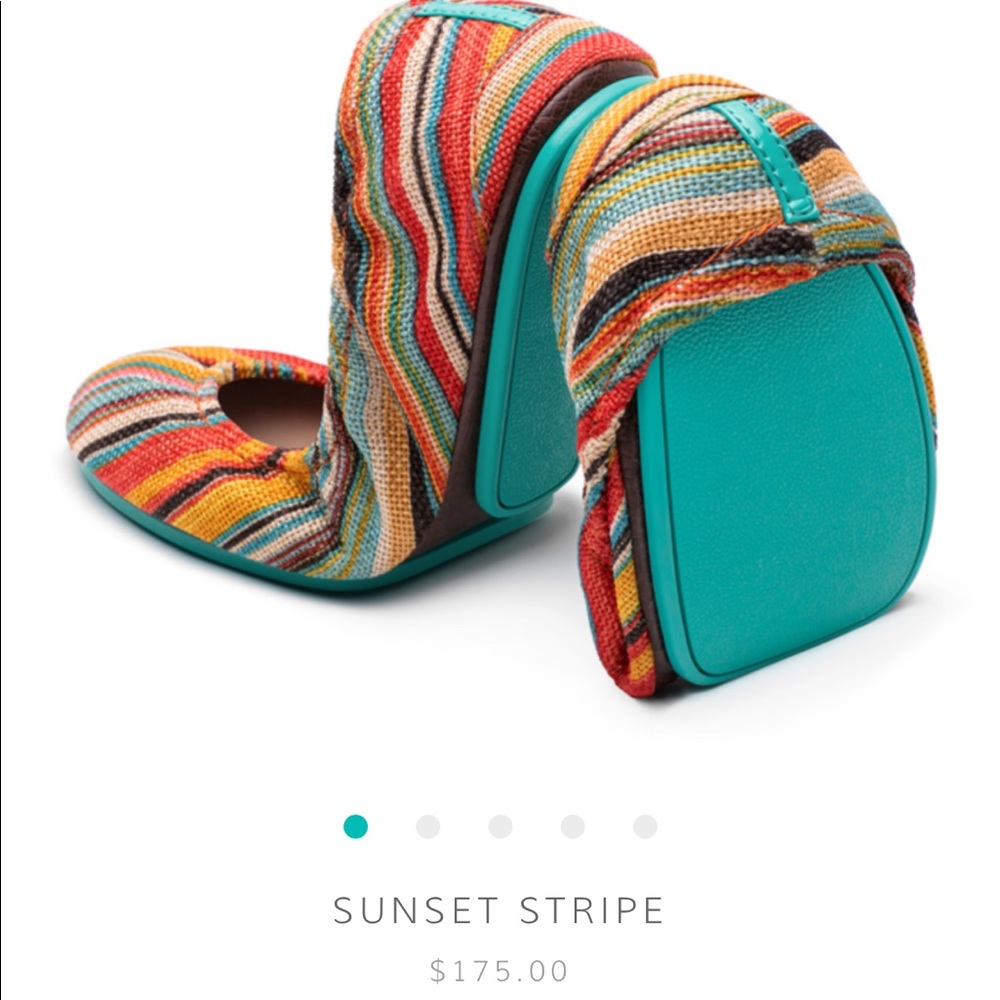 Size 10 Sunset Stripe Tieks